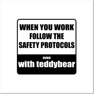 Dangerous teddybear Posters and Art